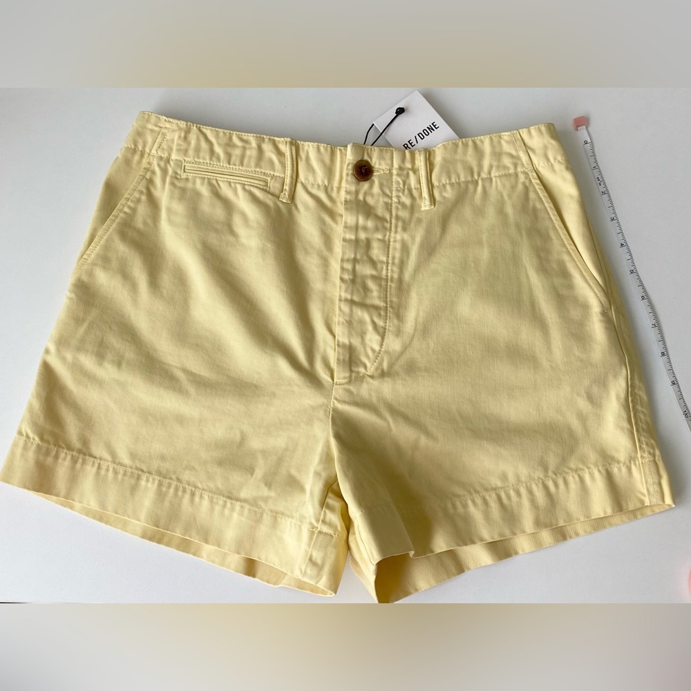 RE/DONE buttermilk Trouser Chino Shorts